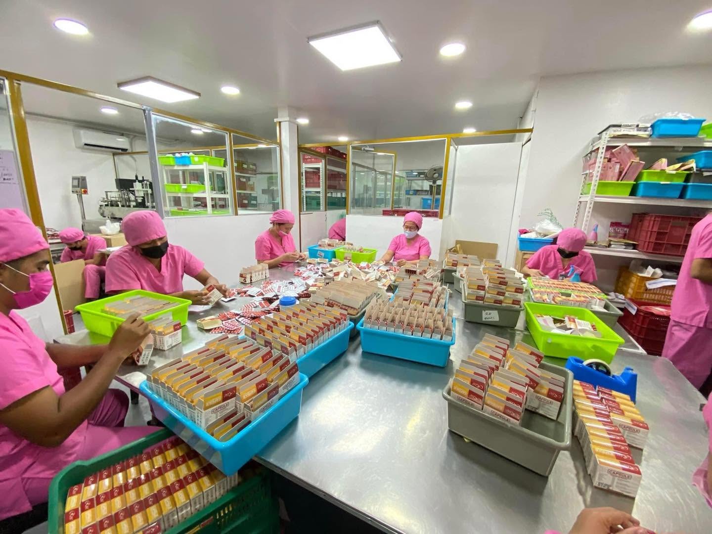 Capsule packing and quality-control room